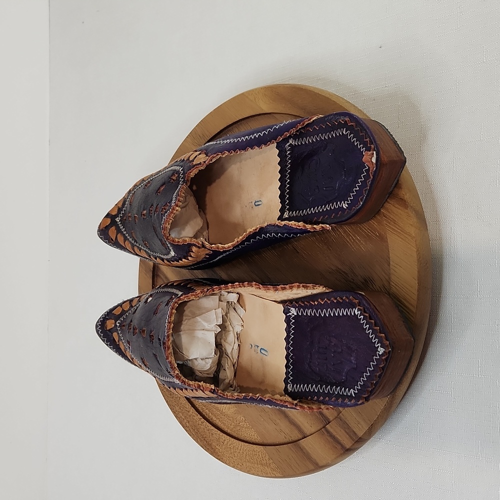 Vrai Cuir handmade pointy mules.Size 7 - Picture 3 of 7